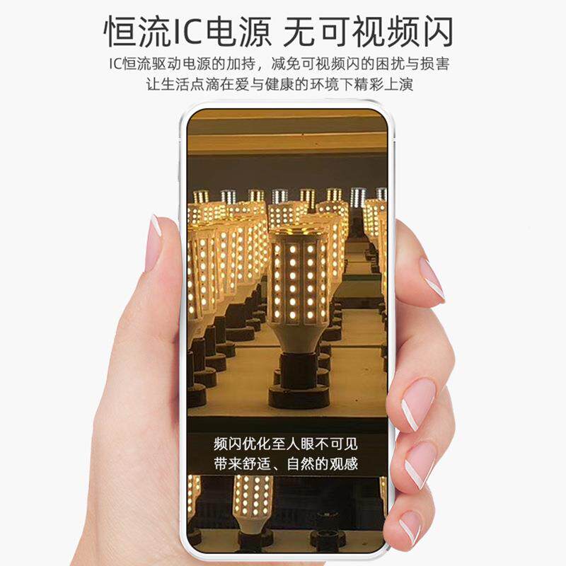 厂家LE能D足功率30W瓦工程节暖白S-5730-3冷灯恒流白庭院玉米灯