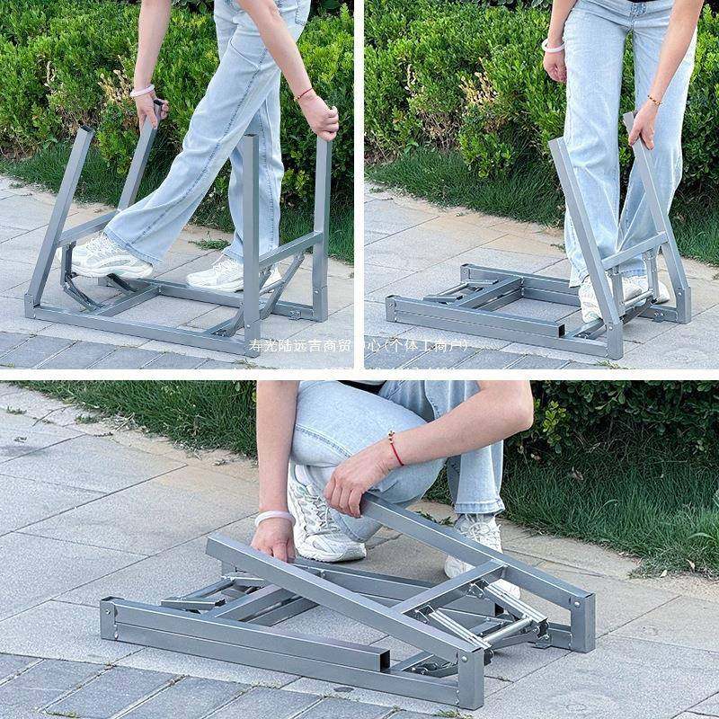 子腿架桌腿支架子叠长方形折桌简易折叠桌长无品牌/桌架支小桌子