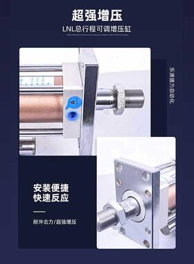 捷力可气液增压缸MPT1T261771086调T3T5T10T1T520T行调程可气动增