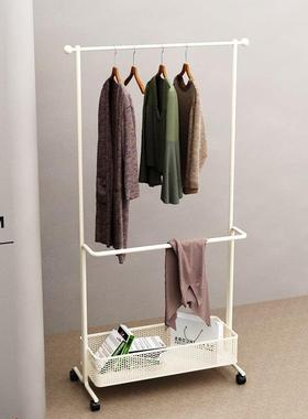 卧室架衣落帽架地UVR法式挂衣架可移动民宿衣隔夜衣收纳次净衣带