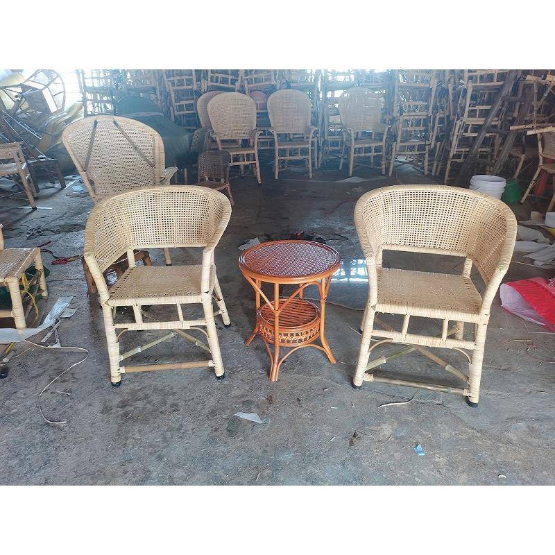 天然办藤椅单人靠背椅F96M7557子圈椅老式人椅公椅电脑椅家用休闲