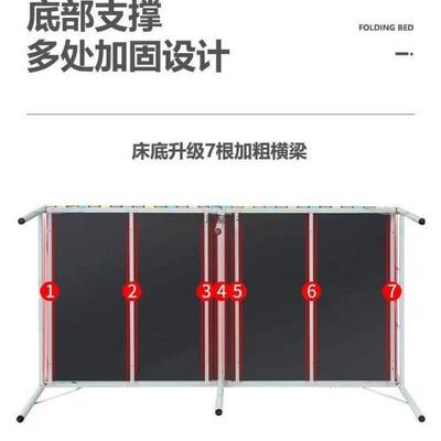 叠床单人床简易午休床成人儿童屋用卧室XHI硬板出家租经折济型木