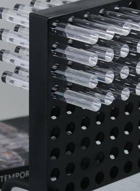 现厅代简力黑色约金属亚克插孔屏风摆件售楼处样OMU板间客桌面装