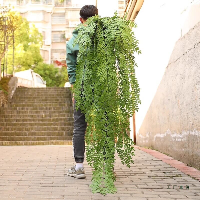 植物叶子绿萝户外假花藤条藤蔓墙壁绿植阳台墙面遮挡装饰树叶