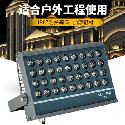 led投光灯36W48W广场园林绿化投射灯户外防水景观亮化七彩照树灯