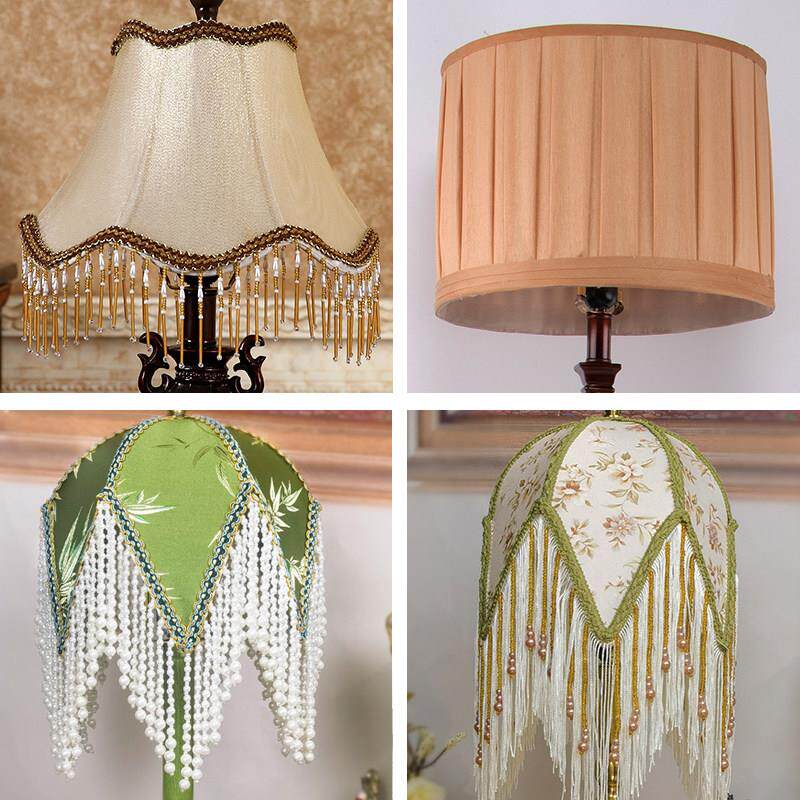 【单买 灯罩】【不是台灯】牛角支架手工DIY欧式法式布艺覆古外壳