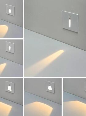 超薄86型嵌入式磁脚传感器灯楼梯台阶Led角落智能人体1瓦夜灯