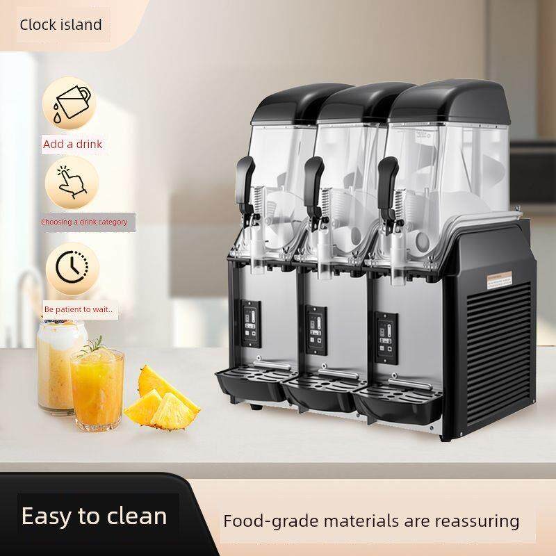 融雪机冰沙机自助商用冷饮机酸梅汤全自动搅拌果汁饮料机果汁机
