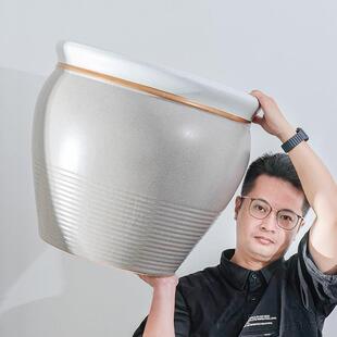 阳台种树大口径花盆陶瓷大号特大号户外庭院清仓处理50cm30以上的