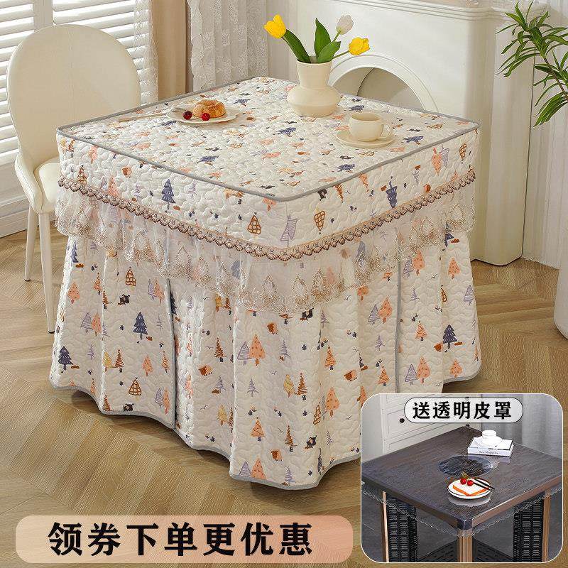 冬季烤火罩正方形电烤炉罩新款加厚取暖桌罩四方桌烤火被围套家用,居家布艺,烤火罩,淘宝优惠券,粉丝福利购,淘宝优惠卷