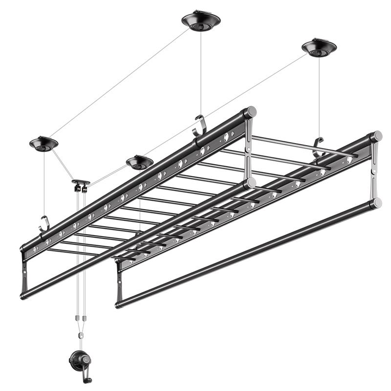 手摇器晾衣架阳台升降晾衣杆家用晒衣杆手动顶装晒衣架凉衣手摇式