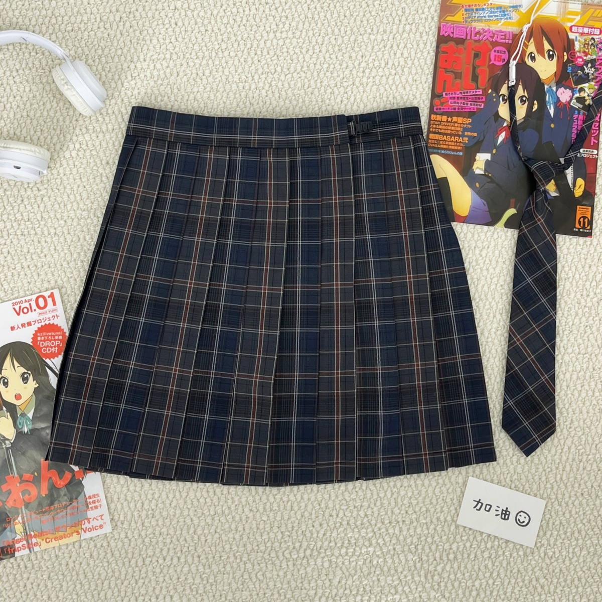 原创日系JK制服裙高腰半身裙