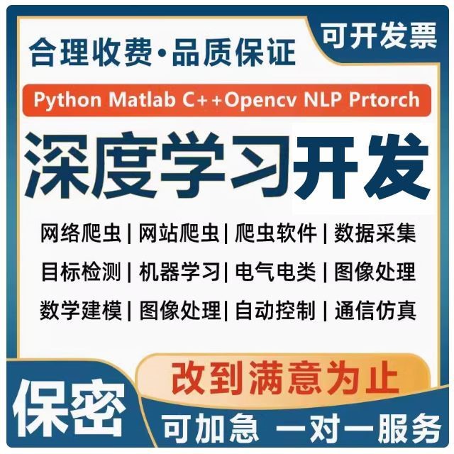 代做神经网络目标检测语义分割nlp自然语言深度学习代做机器学习