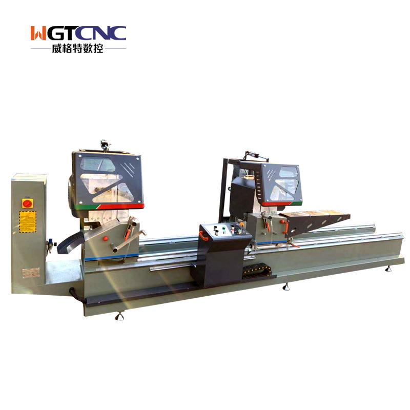 断桥铝门窗型材下料锯工业铝合金型材数显精密双头45度切割锯