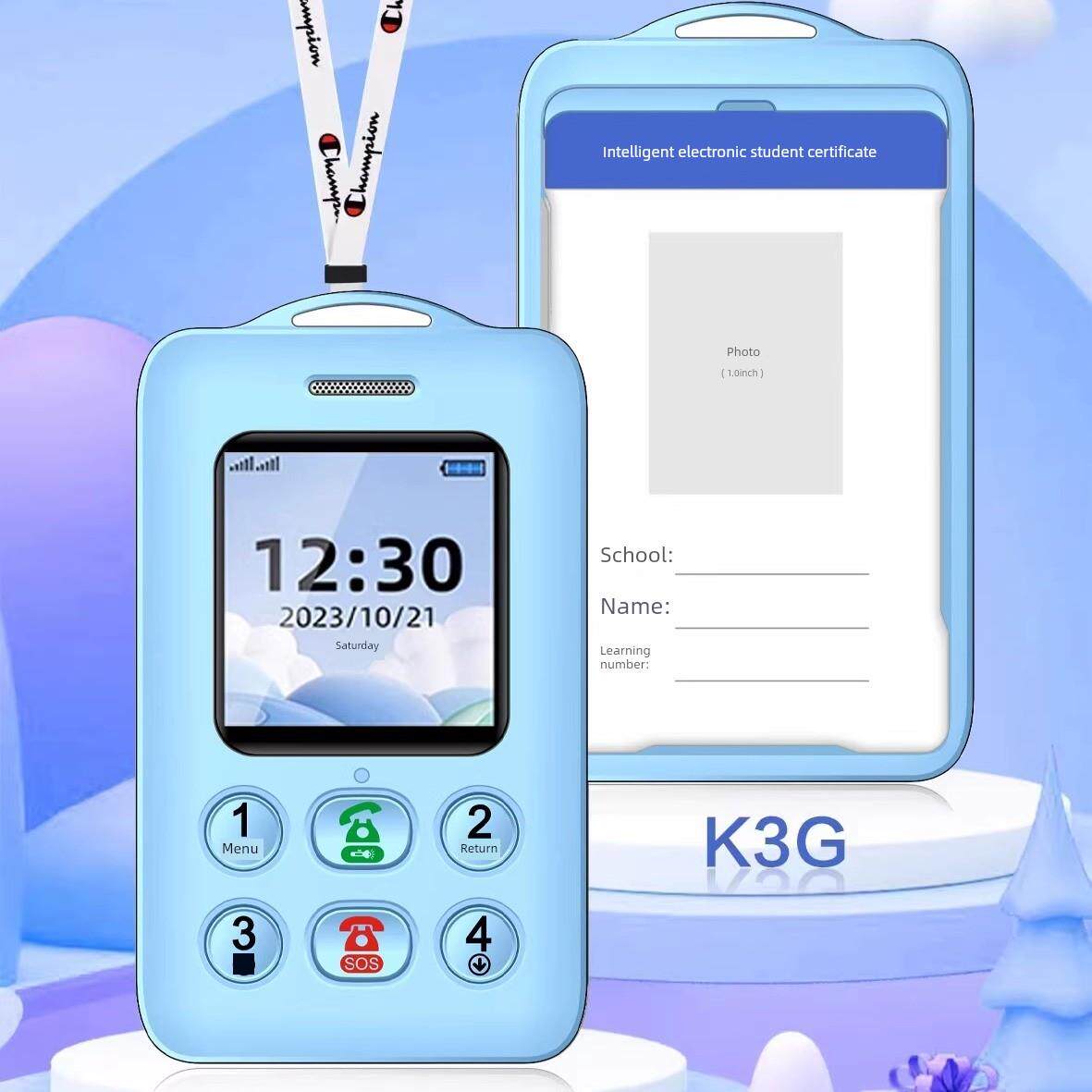 儿童定位器学生证GPS追踪神器防丢防拐老人小手机双向通话校讯通