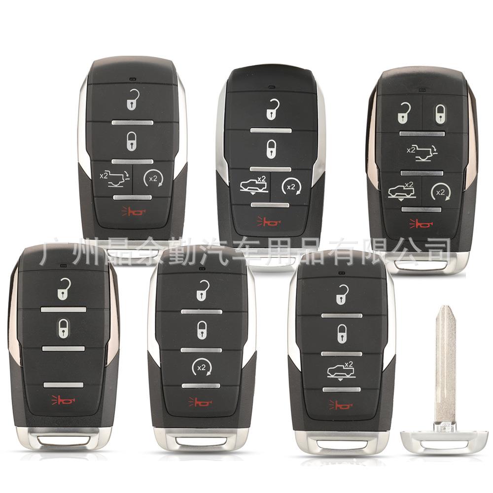 适用于3键4键5键6键公羊RAM 遥控智能卡汽车钥匙壳替换外壳