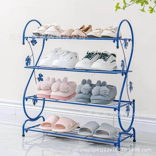 简易学生鞋架铁艺多层宿舍组装收纳鞋架经济型现代简约防尘小鞋柜