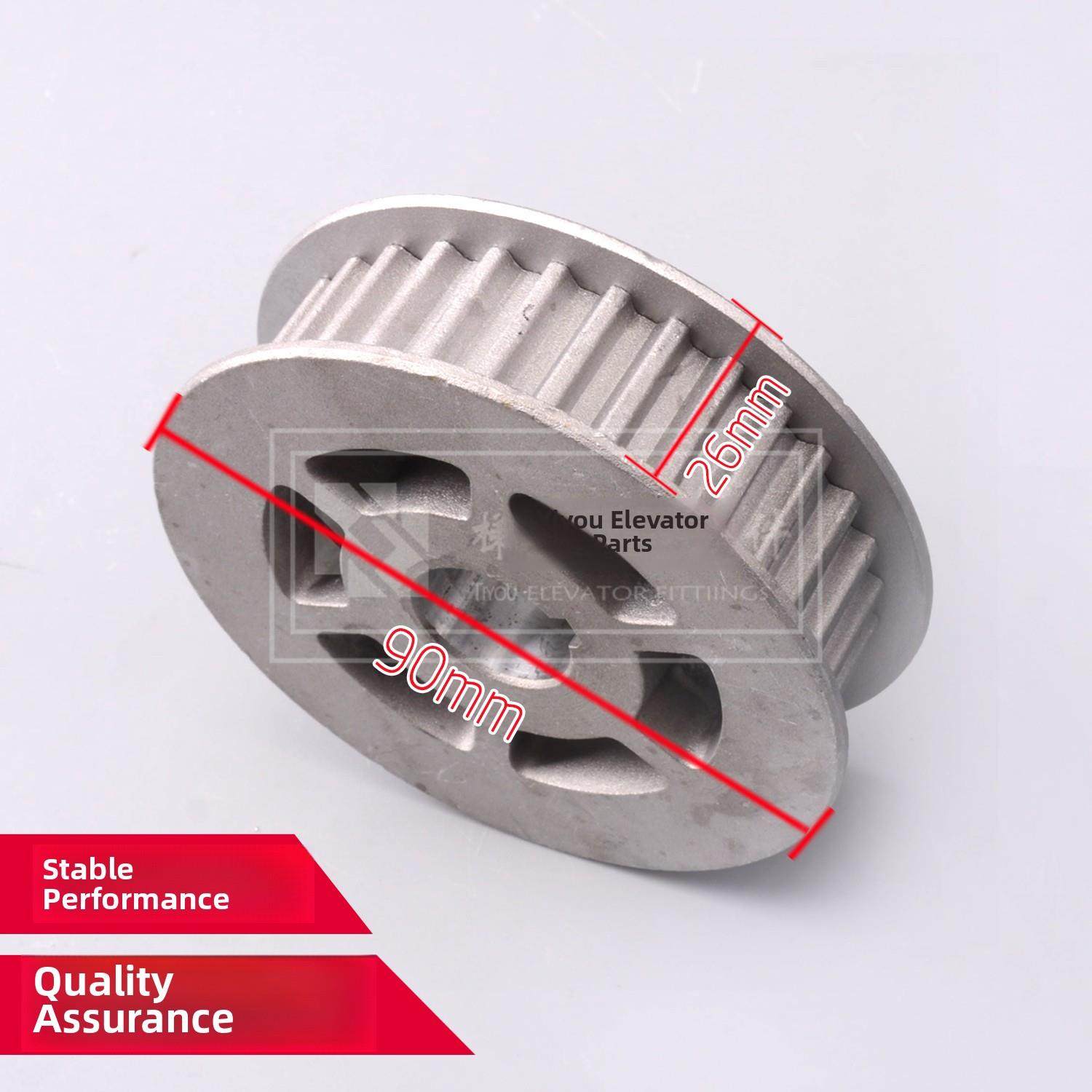 欧菱同步滑轮总成底座驱动轮由动轮门机滑轮电梯轿厢配件组成