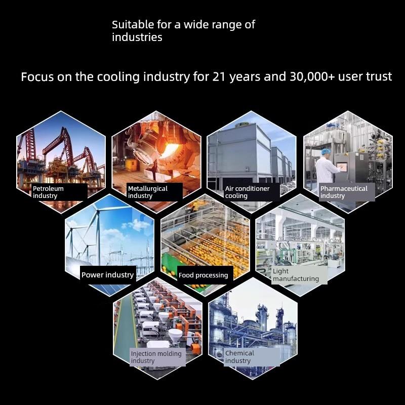 工业冷水塔方形玻璃纤维水平流冷却塔锅炉循环水塔核心电站冷却散