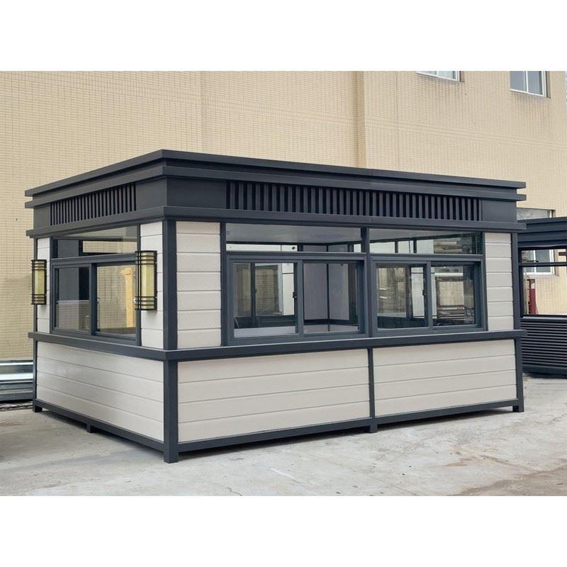 真石漆岗亭成品保安亭现货户外可移动小区保安室门卫室值班室定制