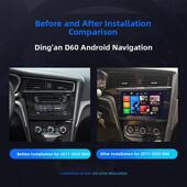 适用17 启辰D60EV中控安卓大屏导航倒车影像一体机 20年老款