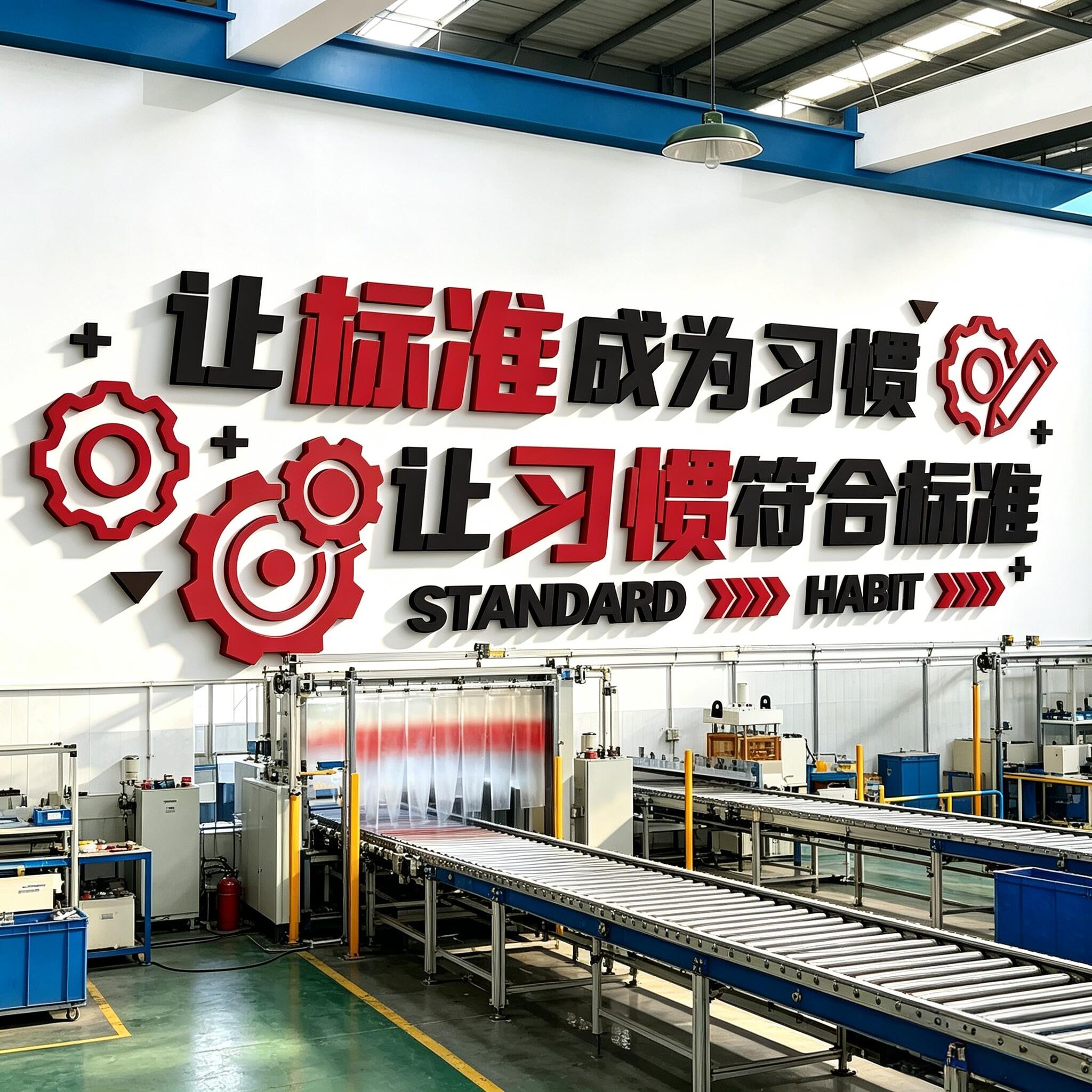工厂车间安全生产质量标语墙贴企业文化墙仓库6s标准管理标识语牌