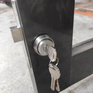 有框门锁中锁地弹门隐形锁地弹簧门铝合金玻璃门车位锁单双钥匙锁