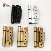 断桥铝合金欧标C槽内外平开门窗五金隐形静音平框合页黑 加厚