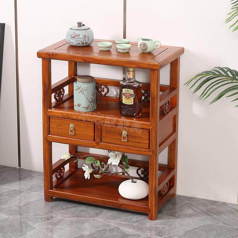 新中式茶柜茶柜实木餐具柜茶柜收纳柜简易茶几侧柜收纳茶架,住宅家具,餐边柜,淘宝优惠券,粉丝福利购,淘宝优惠卷