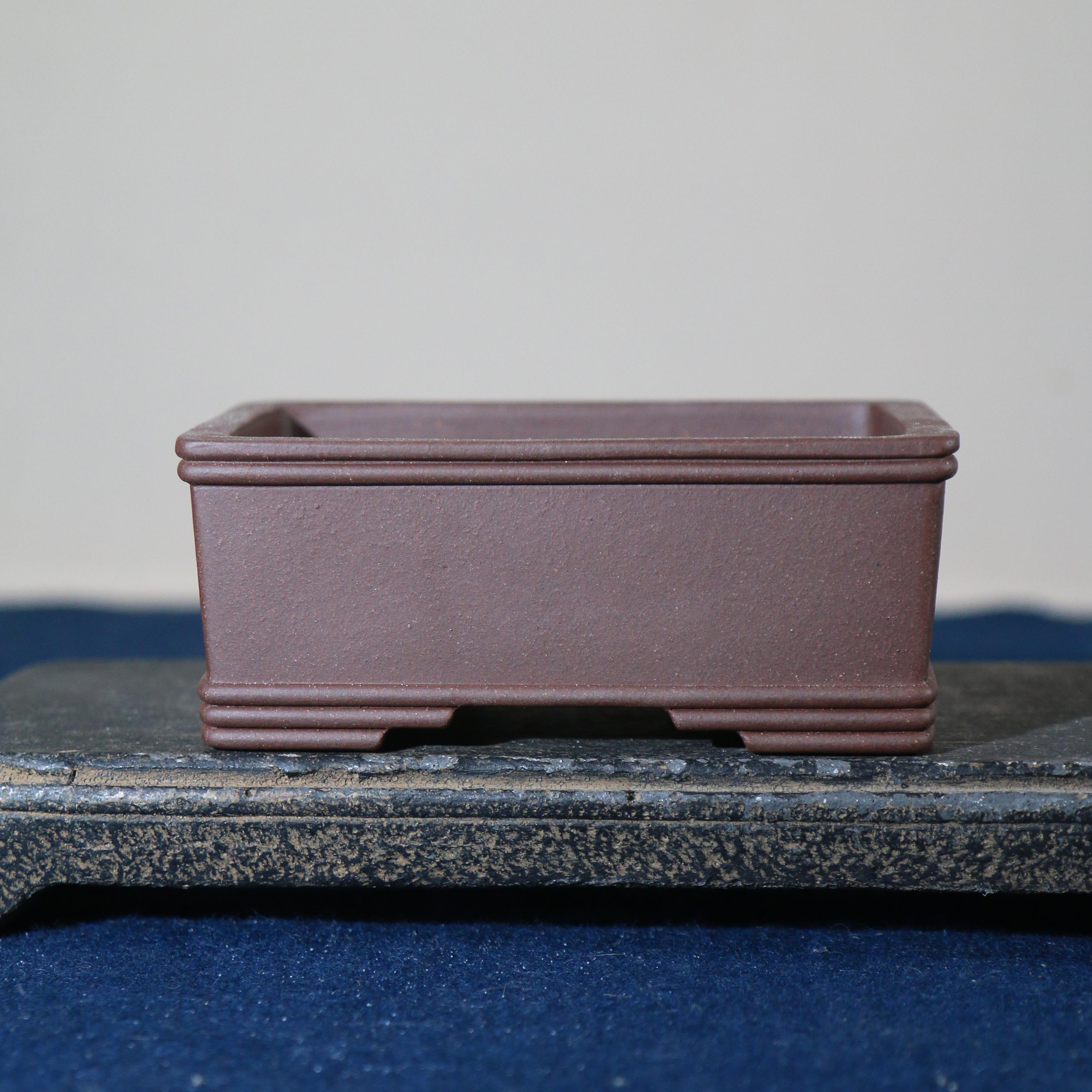 紫砂花盆手工盆景盆长方形陶瓷盆五线马槽盆古典五线盆长方盆