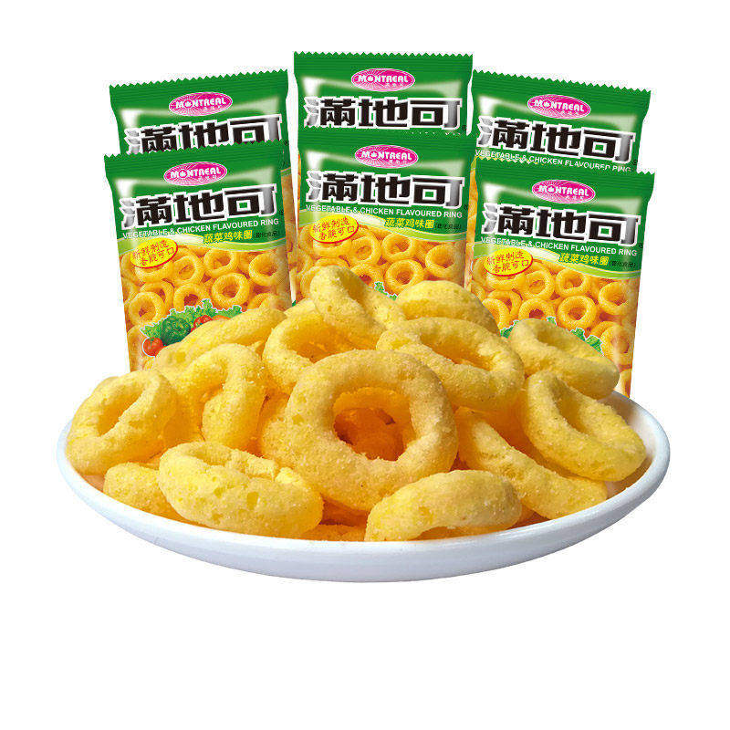 满地可蔬菜鸡味圈 6包整箱膨化食品零食大礼包 儿时零食,零食/坚果/特产,膨化食品,淘宝优惠券,粉丝福利购,淘宝优惠卷