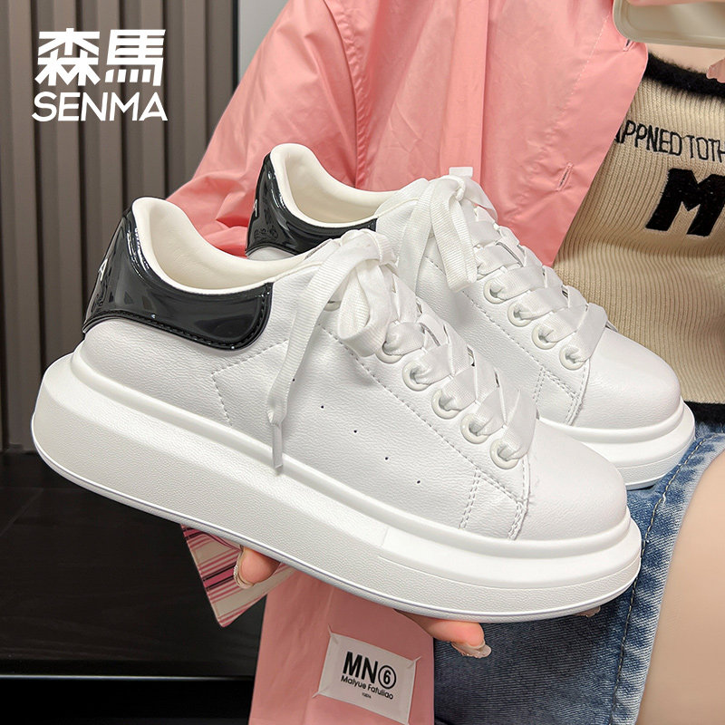 森马休闲板鞋冬季高颜值小白鞋