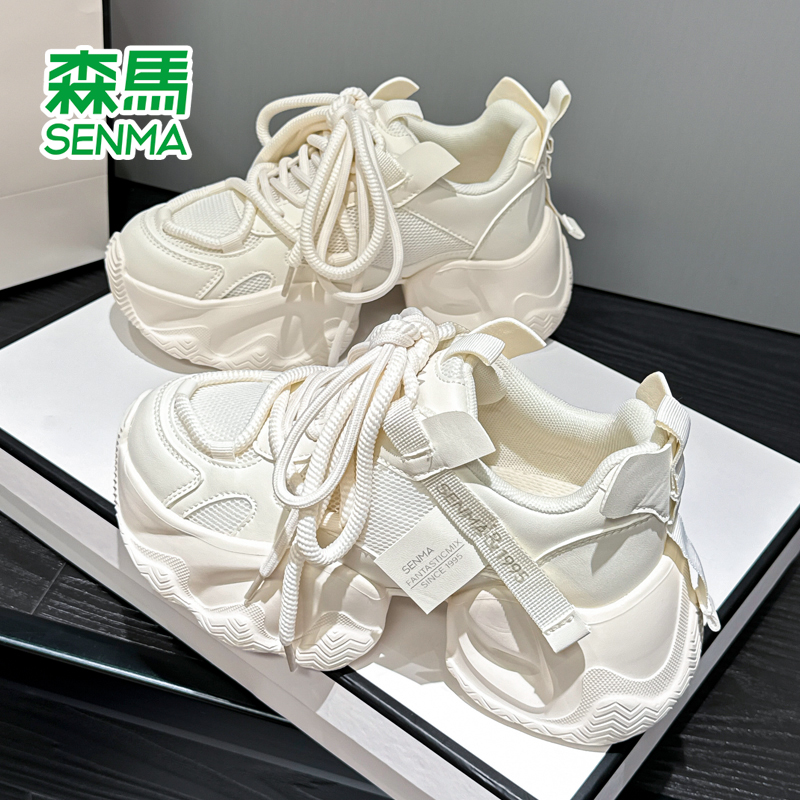 森马女鞋官方正品厚底增高老爹鞋