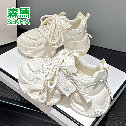 森马女鞋官方正品厚底增高老爹鞋