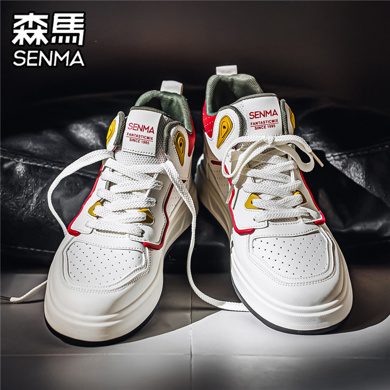 森马高帮板鞋男款2026秋冬韩版潮流休闲板鞋青少年软底轻便运动鞋