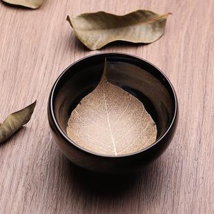 非遗大师周世义木叶盏建盏主人杯茶杯茶盏全手工天目曜变茶器茶具