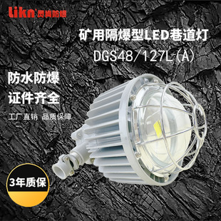 矿用隔爆型LED巷道灯 高亮度大功率井下led防爆灯厂DGS48 127L