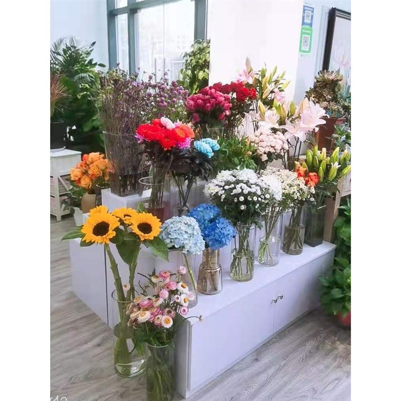台阶型中岛柜展示柜梯形样品展示架鞋柜柜台展柜鲜花货架礼品货架