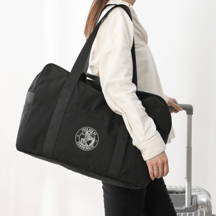 行李袋可套拉杆箱手提防水折叠便携旅行包登机男女衣物收纳包 日式