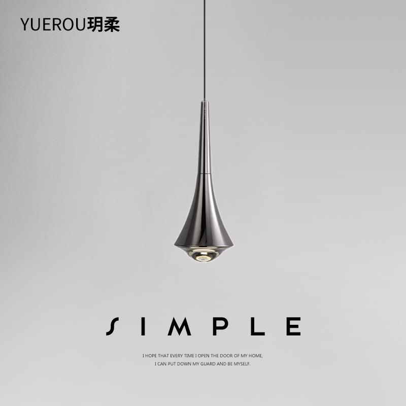 轻奢意式卧室床头吊灯高级感极简电视背景墙灯餐厅小吊灯2024新款