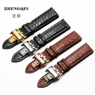 适用鳄鱼皮表带代用浪琴longines-名匠系列 L2.628.4.78.3 机械男