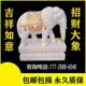 晚霞红家用庭院别墅看门镇宅雕刻摆件石雕大象汉白玉青石一对