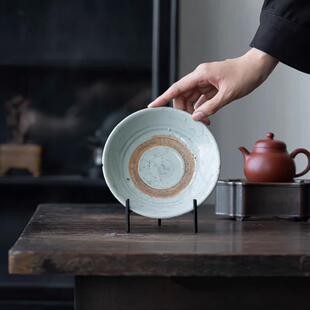 盘子展示架盘子支架铁艺覆古餐盘陈列底座装饰茶饼碟子托 托架盘