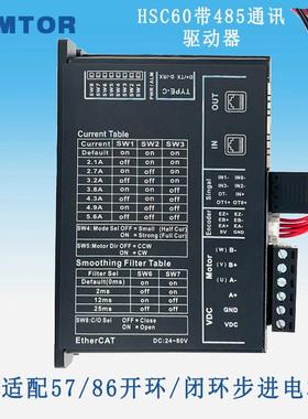 三拓开环闭环42/57/86步进电机驱动器控制器485通讯Ether CAT总线