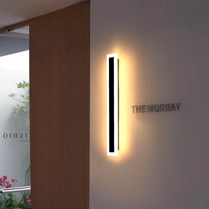 壁灯墙灯氛围感走廊过道现代别墅庭院免接线洗墙灯太阳能户外防水