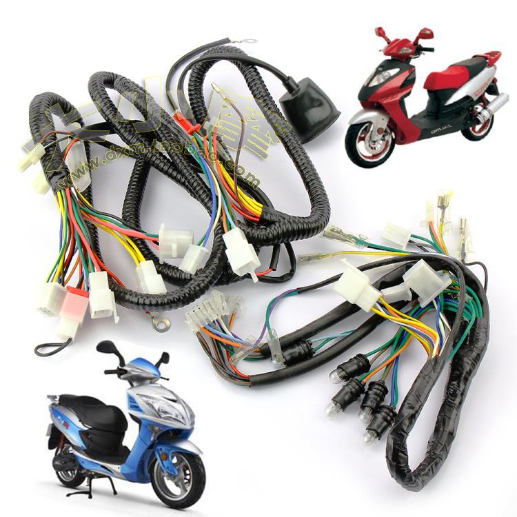 滑板车机车猎鹰150全车线/雷克R5 R9电缆大线路/大林鹰电线配件