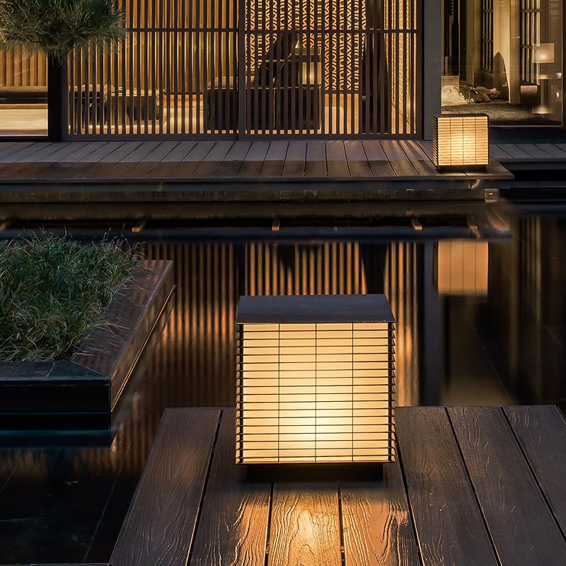 庭院草坪灯太阳能景观灯户外别墅花园灯现代简约落地灯接电氛围灯