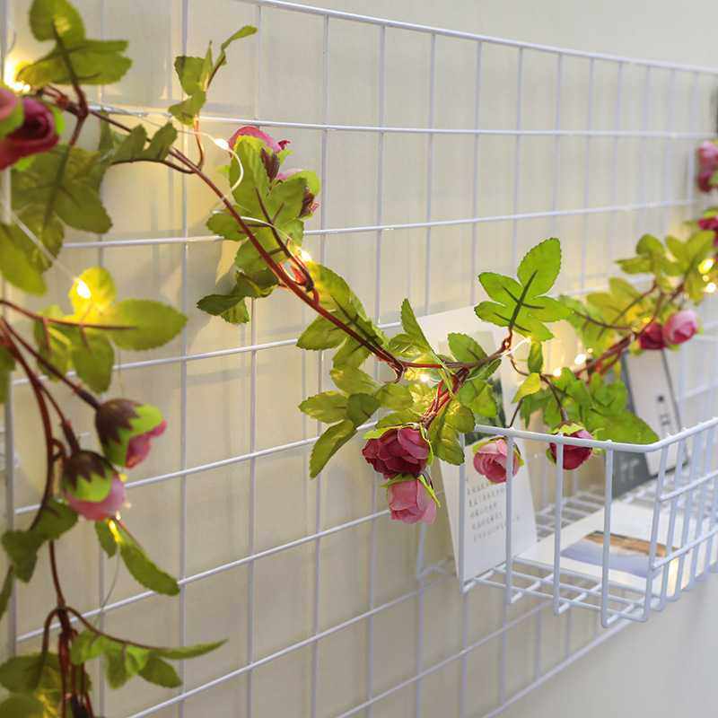 玫瑰花藤条灯串婚庆装饰灯圣诞节日电池盒彩灯LED藤条花朵灯串,家居饰品,壁饰,淘宝优惠券,粉丝福利购,淘宝优惠卷