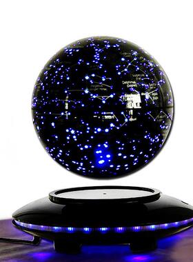 【天屿】6寸星座磁浮地球仪摆件发光自转8寸创意生日礼物男孩小