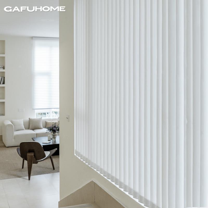 GAFUHOME电动智能垂直帘竖百叶窗帘遮光防晒客厅卧室办公阳台隔断